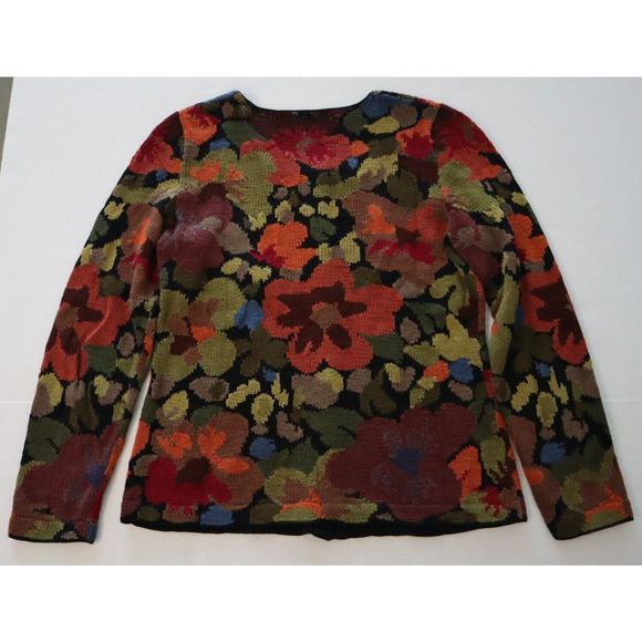 Peruvian Connection Sz XS Autumnal Art-to-Wear Amazing Pima Cardigan Sweater $32 - Picture 2 of 5